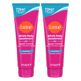 Unscented | Cream Deodorant + Sweat Control 2-Pack