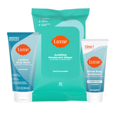 Unscented Mini Discovery Set | Cream Deo Mini, Wash Mini, & Wipes!
