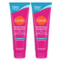 Unscented | Cream Deodorant + Sweat Control 2-Pack