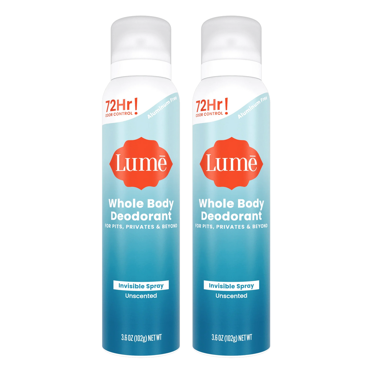 Unscented | Spray Deodorant 2-Pack