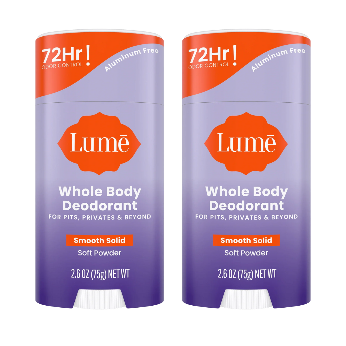 Soft Powder | Solid Stick Deodorant 2-Pack