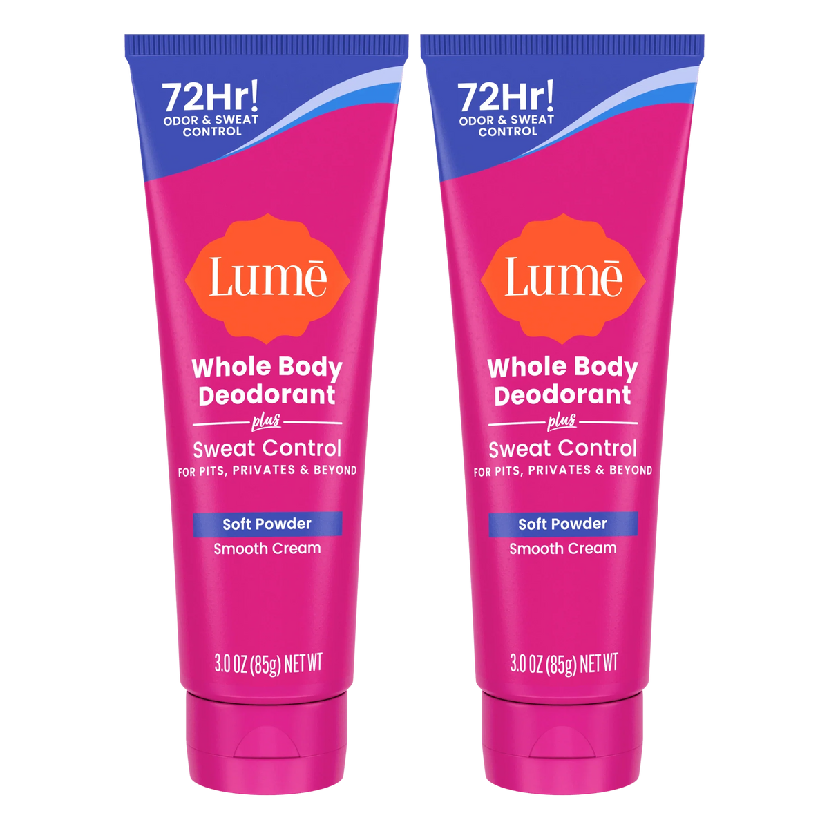 Soft Powder | Cream Deodorant + Sweat Control 2-Pack