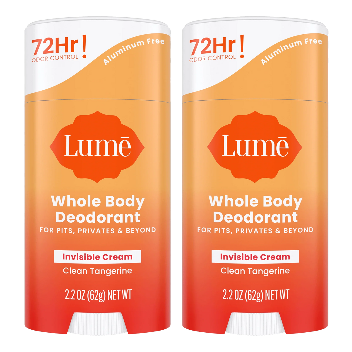 Clean Tangerine | Cream Stick Deodorant 2-Pack