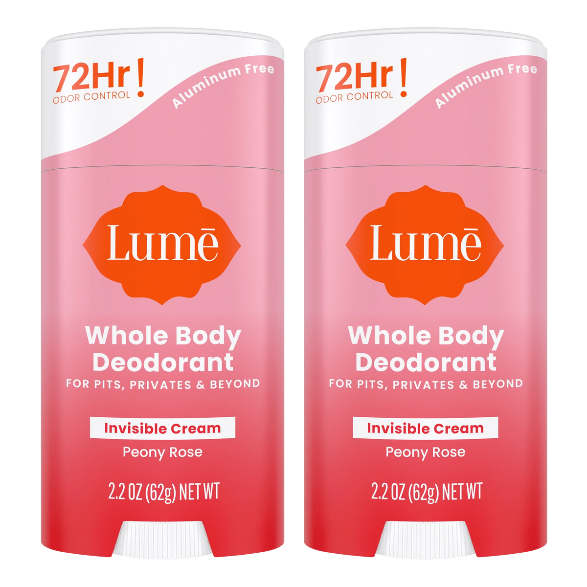 Peony Rose | Cream Stick Deodorant 2-Pack