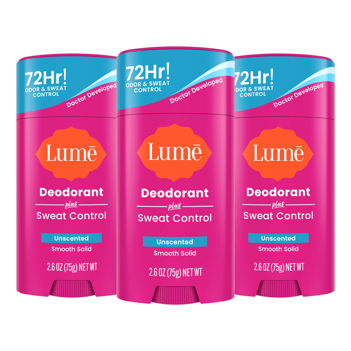 Unscented | Sweat Control Solid Deodorant 3-Pack