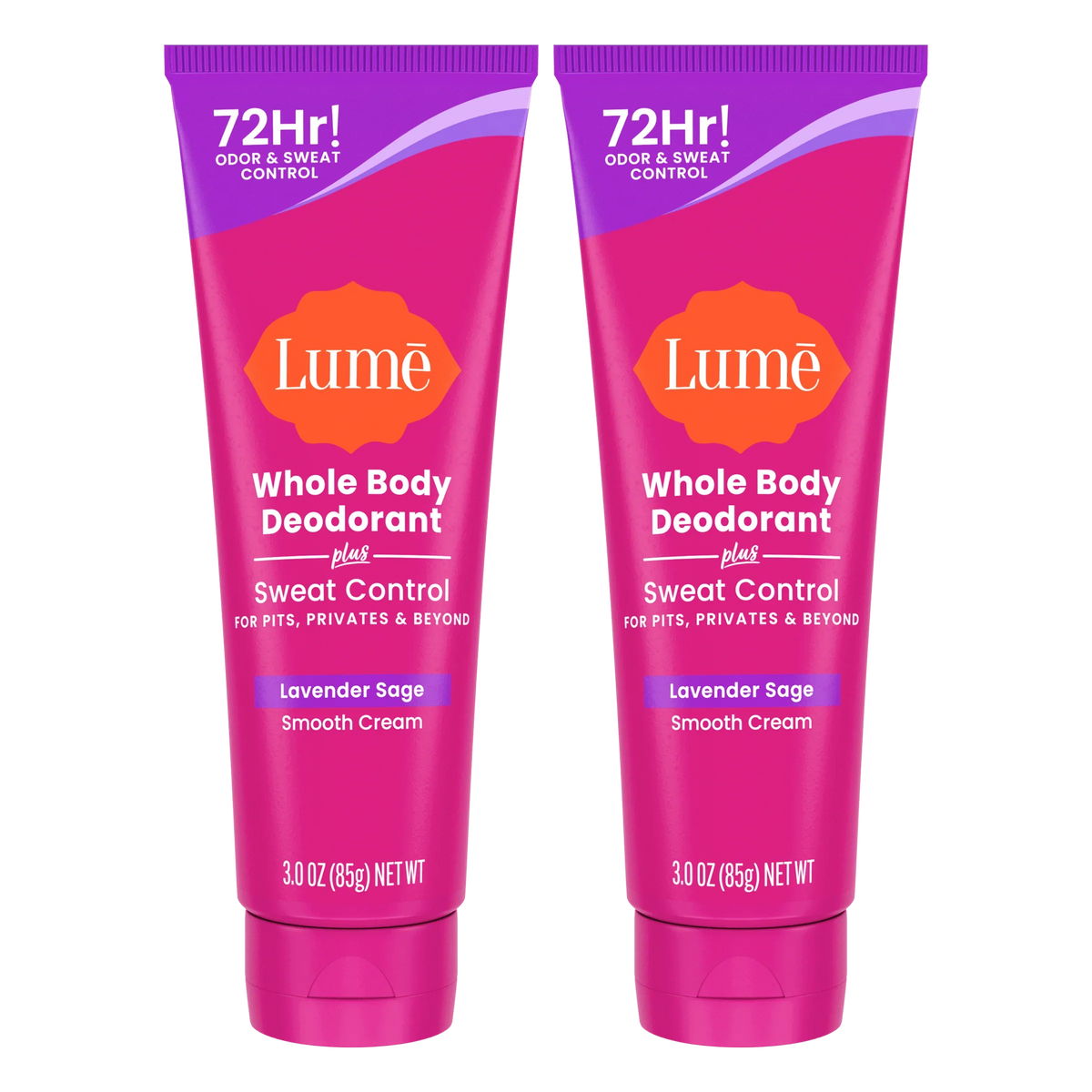Lavender Sage | Cream Deodorant + Sweat Control 2-Pack